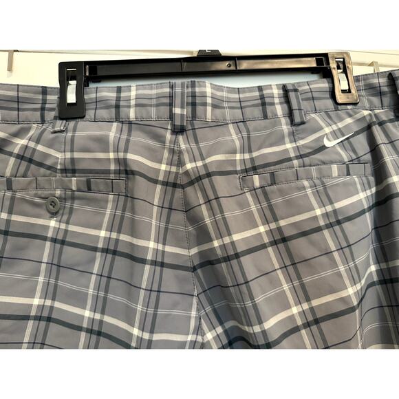 Nike Golf Dri-Fit Grey Plaid Size 36 Excellent condition - Picture 4 of 6